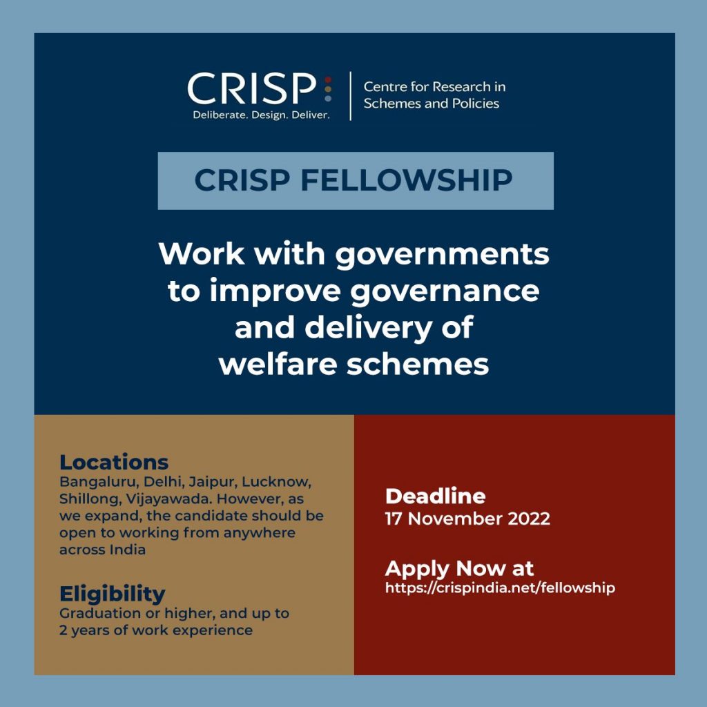 CRISP Fellowship Programme. 
